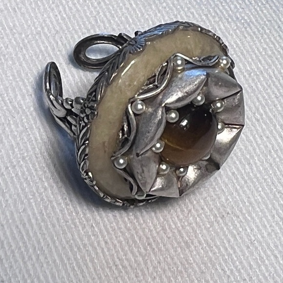 Adorable Ollipop USA cocktail ring Iolite stones Size 6.5 adjustable - Picture 8 of 12